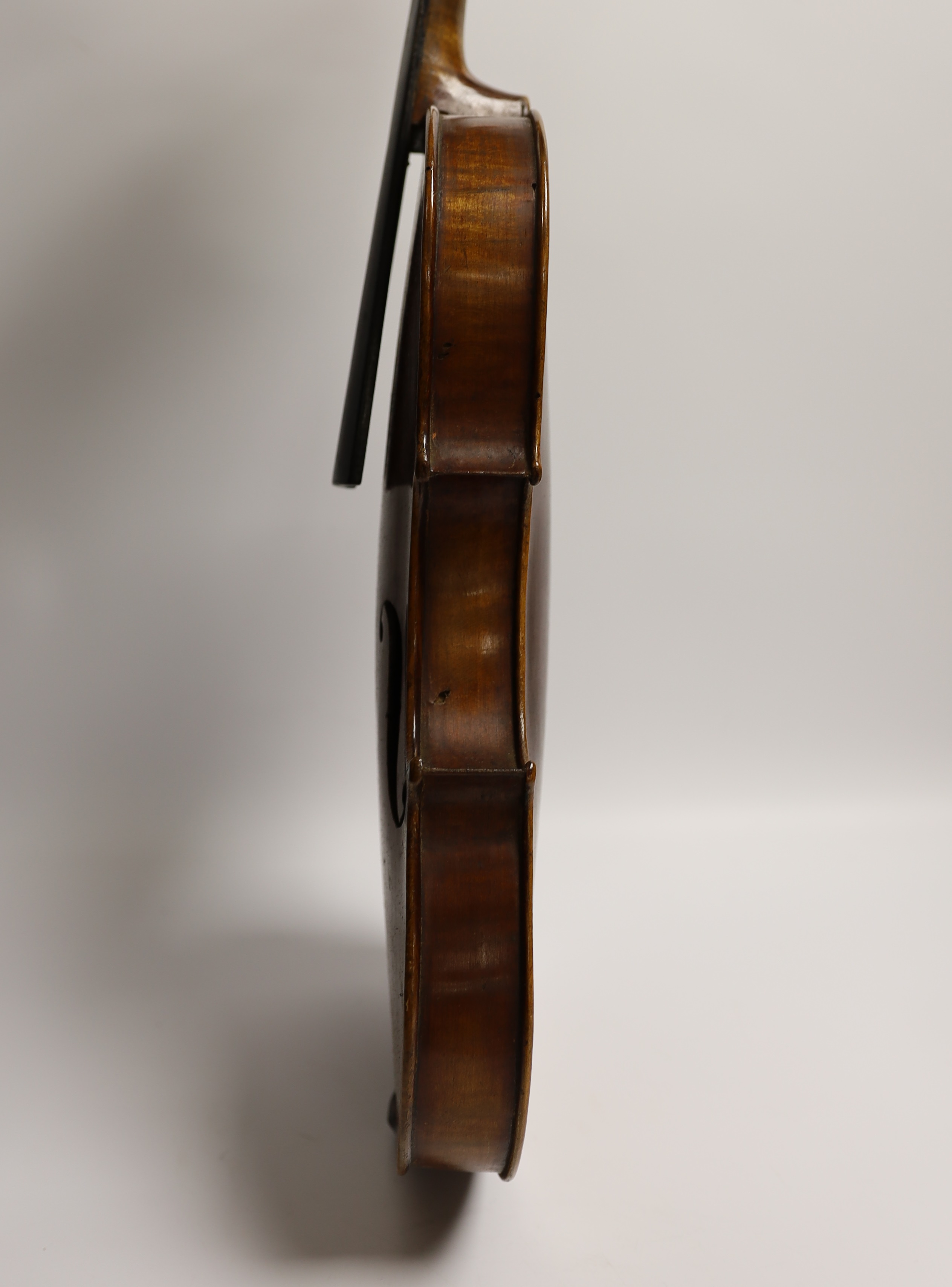 A German Stradivarius style violin, late 19th century, cased